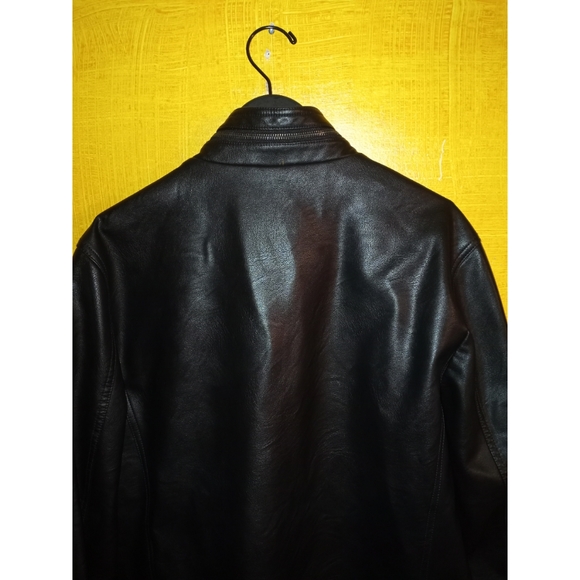 LEVI'S MEN TRUCKER FAUX LEATHER JACKET - Picture 11 of 12